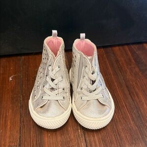 Wonder Nation Silver Kids Sneakers